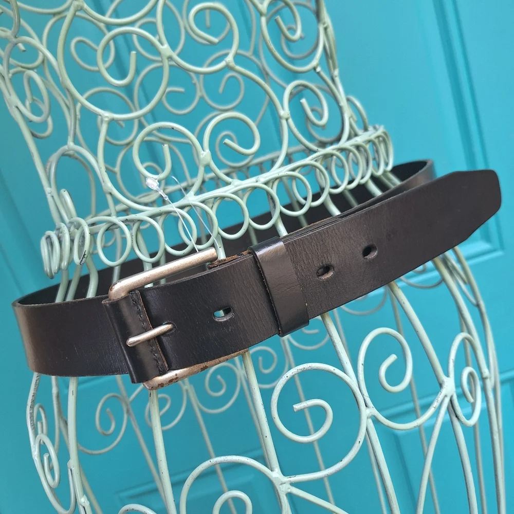 Genuine Leather Belt Western Belt Timberland Belt Real Leather 32 - Picture 3 of 17